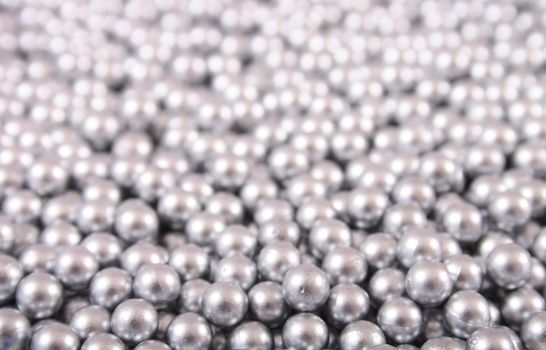 very much silver balls on the background
