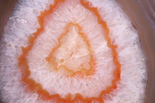 very nice orange and white agate texture 