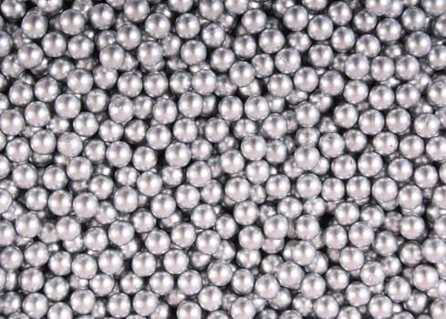 very much silver balls on the background