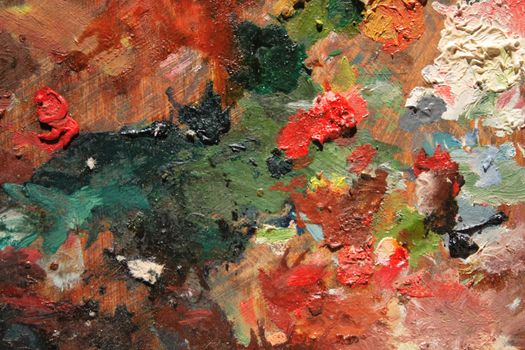 abstract color background from the oil colors 