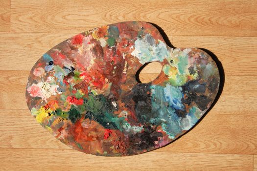 abstract muliticolor background with the old palette