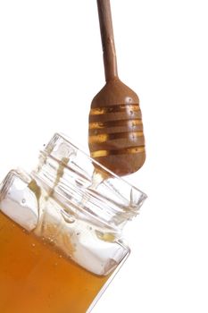 swet honey isolated on the white background