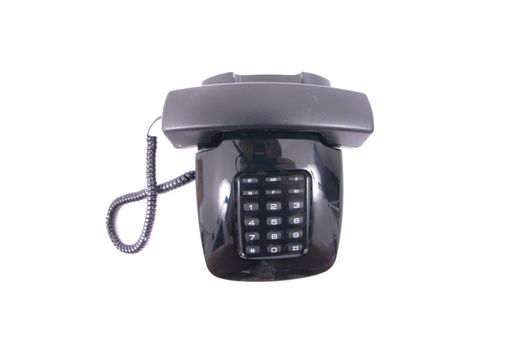 old phone isolated on the white background