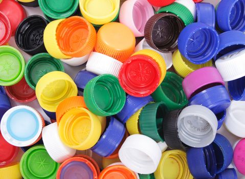 nice plastic background from the colors caps