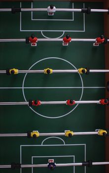  very nice green table soccer with players