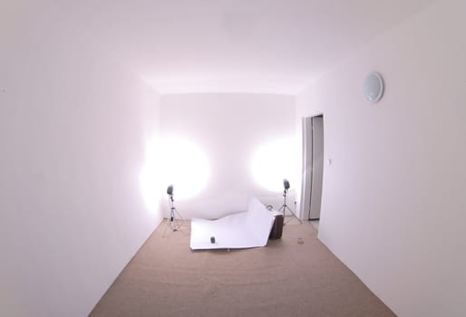 small and empty photo studio in my house 