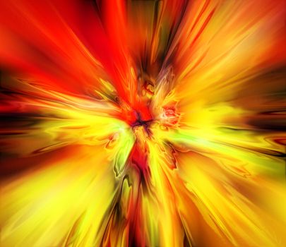 abstract explosion background generated by the computer
