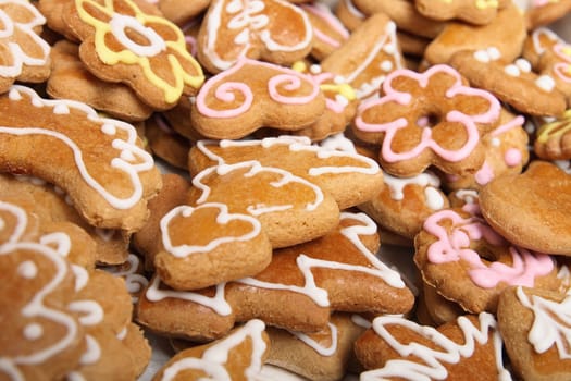 traditional sweet xmas cookies from czech republic