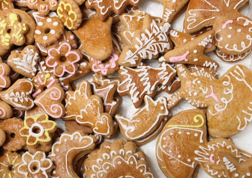 traditional sweet xmas cookies from czech republic
