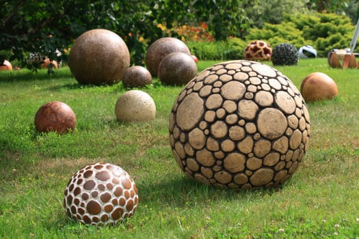 decoration in the park /botanical garden in the Prague