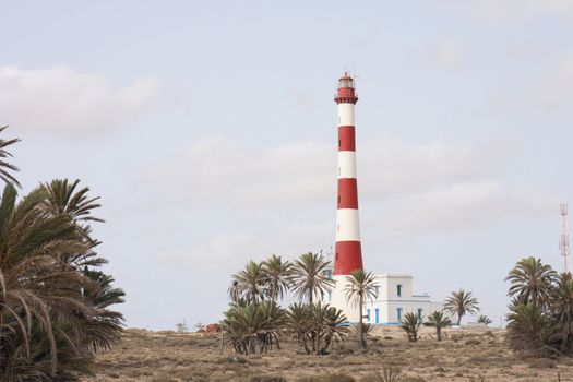 lighthouse in the tunisia on the djerba island