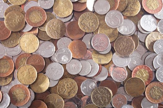original czech money crowns (not euro)  as finance background