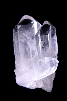 nice crystal isolated on the black background