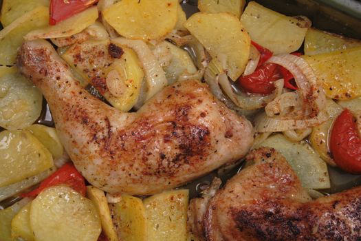 grilled chicken meat as nice food background