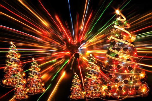 nice xmas background from the color lights