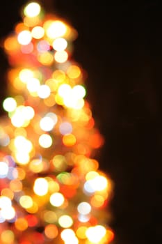 nice christmas color lights as holiday background