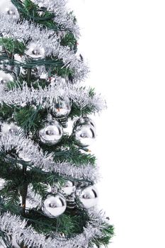 christmas tree isolated on the white background