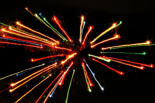 xmas atmosphere from the color lights as background