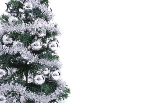 christmas tree isolated on the white background