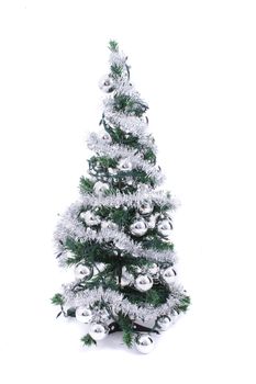 christmas tree isolated on the white background