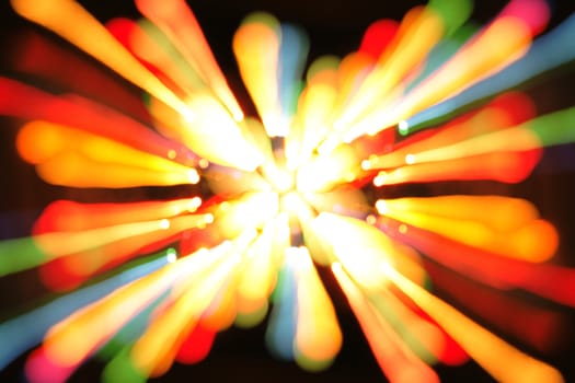 xmas atmosphere from the color lights as background