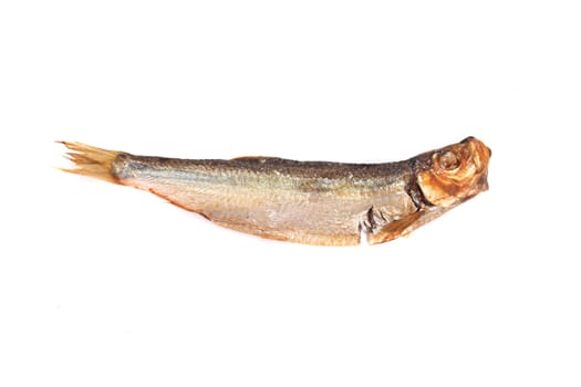 silver fish - great seafood on the white background