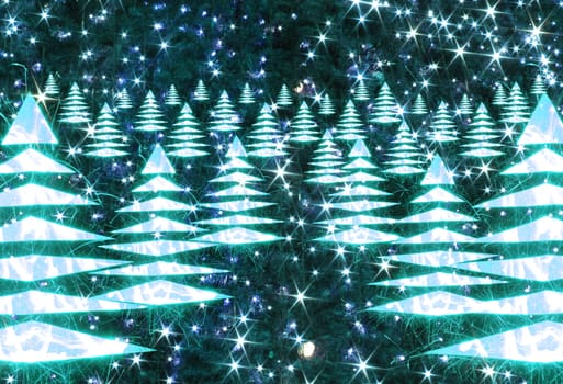 xmas background from the lights in the night
