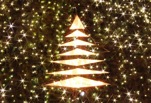xmas background from the lights in the night