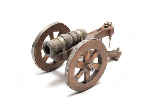 model of olda cannon on the white background 