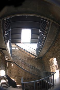nice stairs in the very old castle 