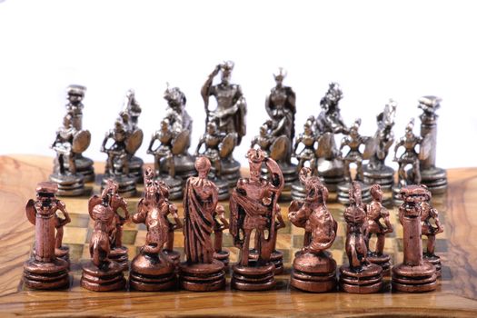 very nice chess on the white background