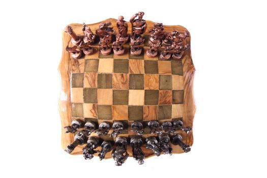 very nice chess on the white background