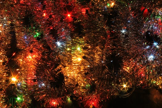 color xmas background on the black background