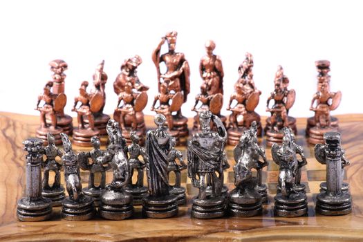 very nice chess on the white background