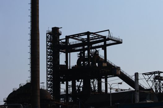 old steel tower from the city of ostrava