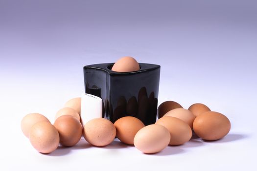 nice eggs in the special egg ceramics 