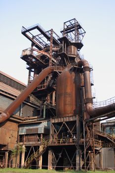old steel tower from the city of ostrava