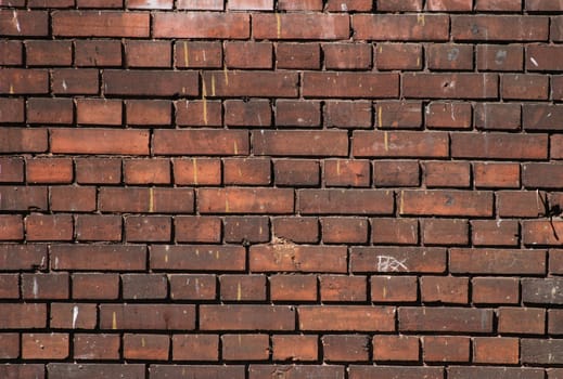 very nice brickwall from the red bricks