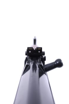automatic gun isolated on the white background