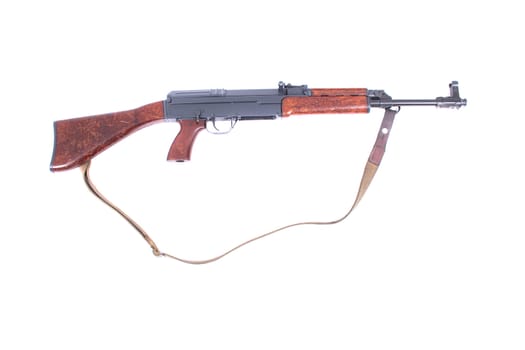automatic gun isolated on the white background