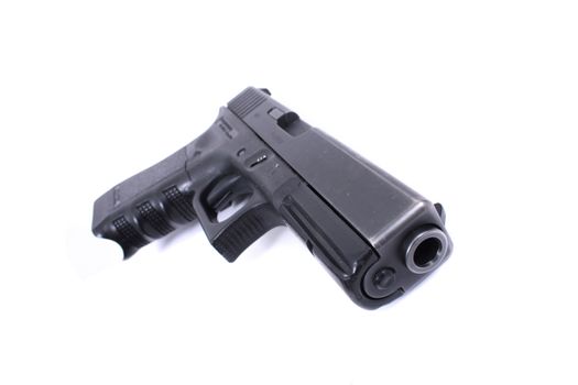 9mm weapon isolated on the white background