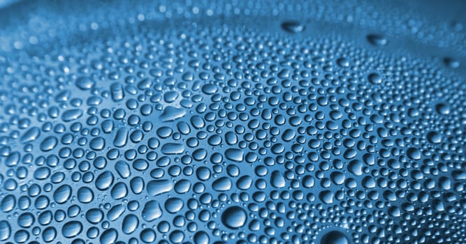 very nice and blue water drops texture