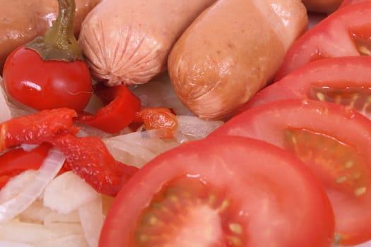 typical czech food after drink party named utopenci