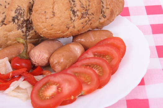 typical czech food after drink party named utopenci
