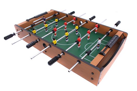 table soccer isolated on the white background