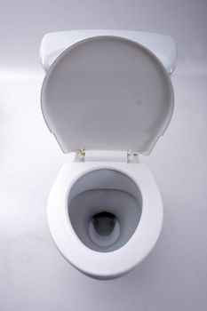 old toilet isolated on the white background
