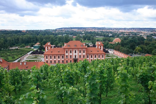 Troja castle in the Prague in the czech republic