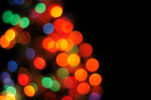 christmas background from the color xmas lights