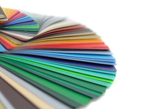 color palette isolated on the white background