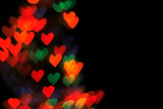 christmas background from the color xmas lights